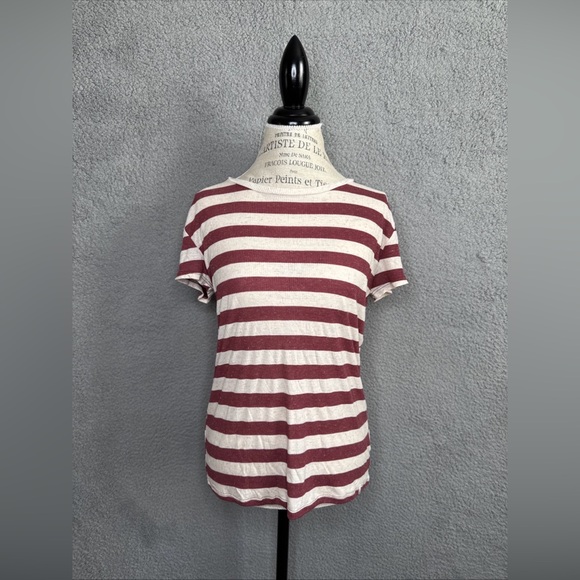 Volcom Women’s “Lived In Ribbed Tee”  Striped Size Medium NWT - Picture 1 of 16